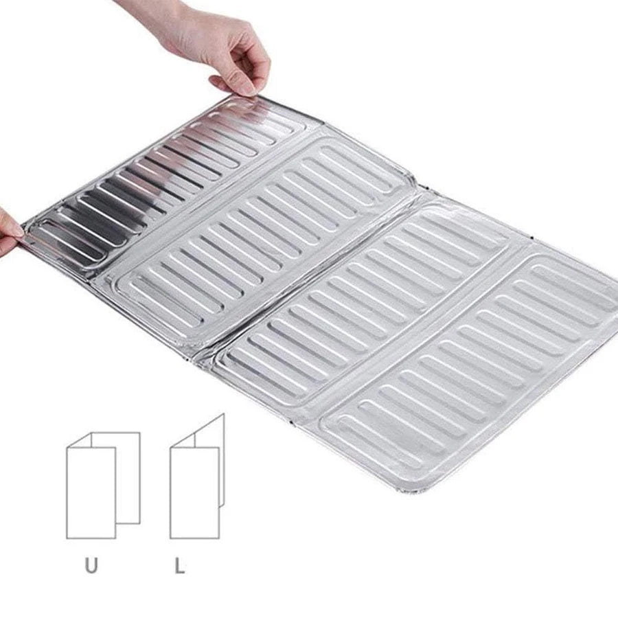 Anti Oil Splash Protective Cover Aluminum Foil Gas Stove Protective Cover Oil Splash Screen Board Cooking Oil Splash Proof Board