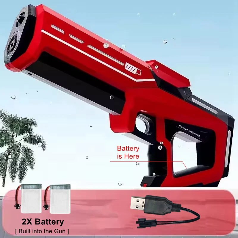 Electric Water Guns for Adults Powerful Squirt Automatic Suction Water Storage Gun Blasters Summer Pool Outdoor Game Toy Gift