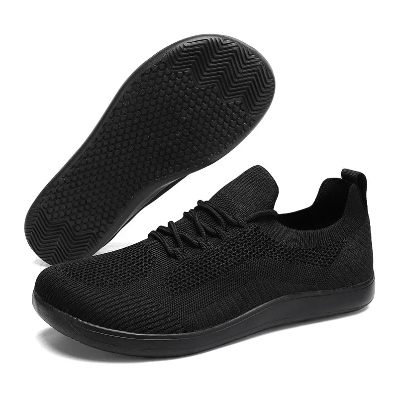 Men’s Wide-Toe Minimalist Shoes | Breathable Air-Mesh & Lightweight EVA | Daily Walking & Casual Wear