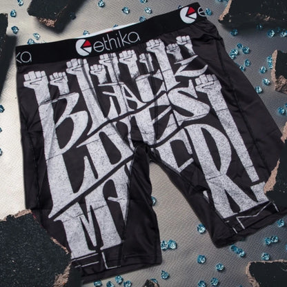 ETHIKA 1Pcs Men Underwear Boxers Breathable Mesh Crotch Man Underpants Plus Size Mens Panties L-3XL Printed Men's Boxers Briefs