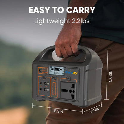 Gaiaray 100W Portable Power Station 76.8Wh LiFePO4 Charging Energy Station Solar Generator AC 110V 220V Power Bank for Camping