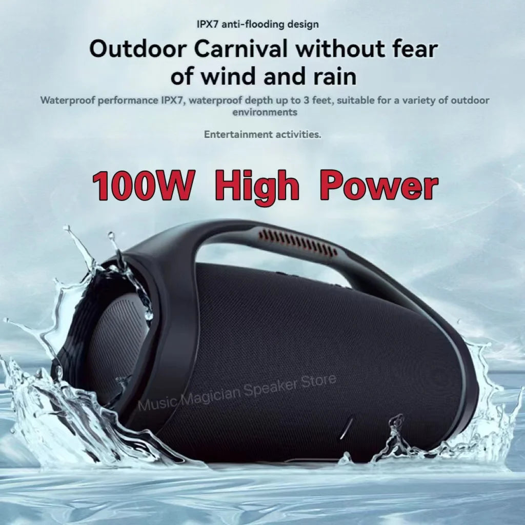 BOOMS BOX3 3rd Generation High-Power Bluetooth Speaker Portable Wireless Subwoofer 3D Stereo Surround Sound Column Music Center