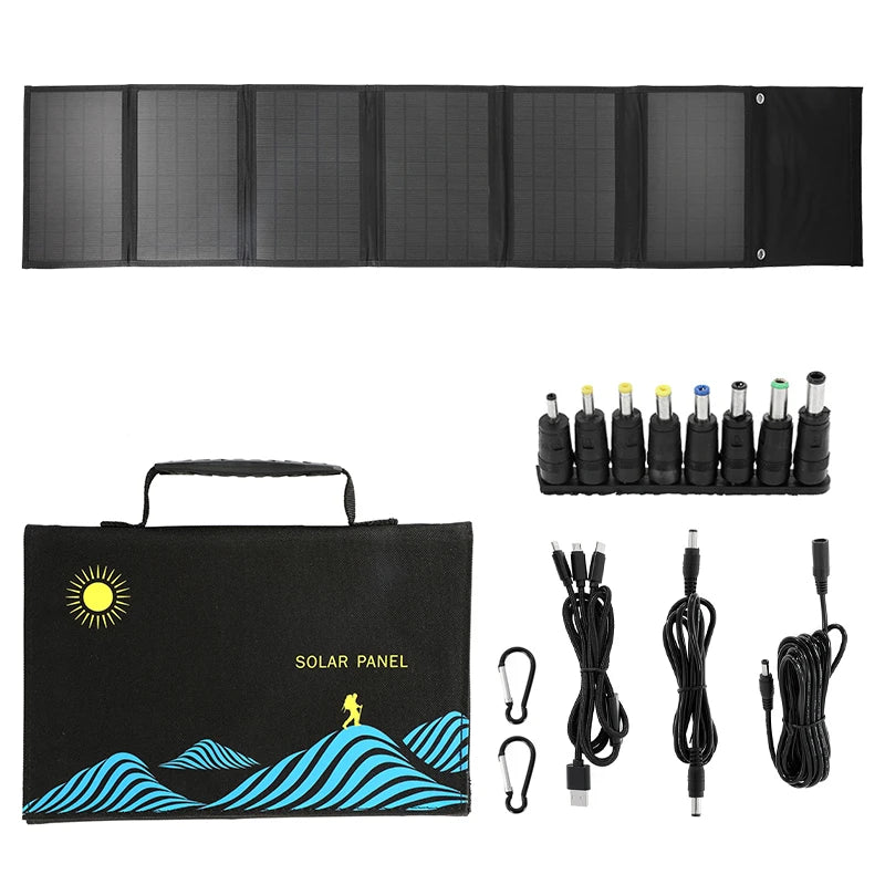 100W Solar Panel Folding Bag Usb+dc Output Solar Charger Portable