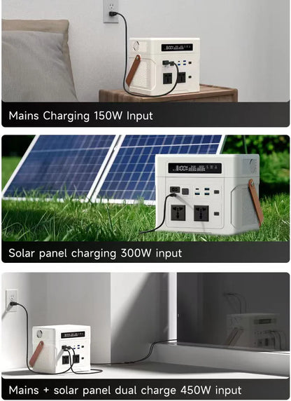 Lifepo4 Battery Solar Generator 1000W 902WH 1804WH 2706WH Portable Power Station 220V 12V Output for Emergency Power Supply