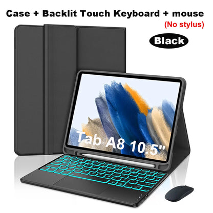 Case for Samsung Galaxy Tab A8 10.5 Inch,Wireless Bluetooth keyboard cover for Tab A8 10.5 Inch,Samsung Smart Stand Cover