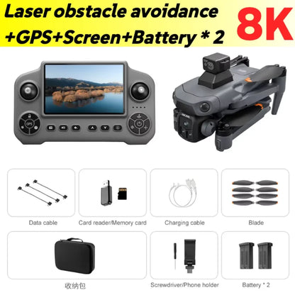 Original V918 Max GPS Drone 4K 8K Professional HD Camera Photography Brushless Foldable Quadcopter Laser Obstacle Avoidance Dron