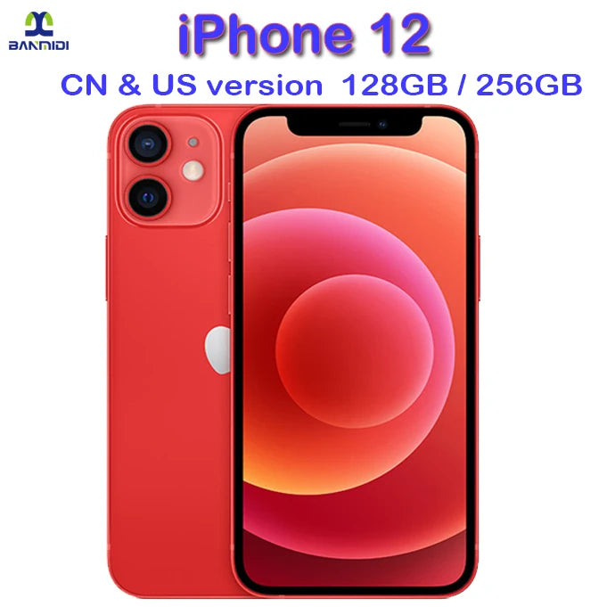 Apple iPhone 12 Smartphone 6.1" Original Unlocked CellPhone Dual Sim Card Slot