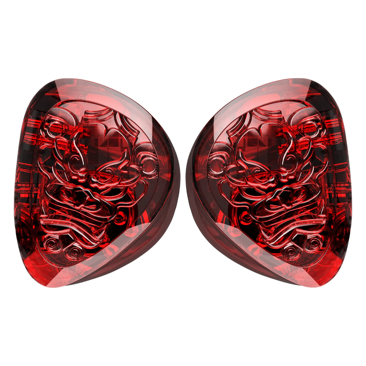 TANGZU WANER SG 2 Red Lion Edition 10mm PET Single Dynamic In-Ear Earphones with Silicone Storage Bag and Sancai Wide Bore