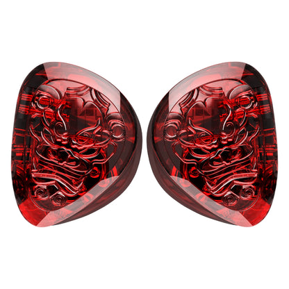TANGZU WANER SG 2 Red Lion Edition 10mm PET Single Dynamic In-Ear Earphones with Silicone Storage Bag and Sancai Wide Bore