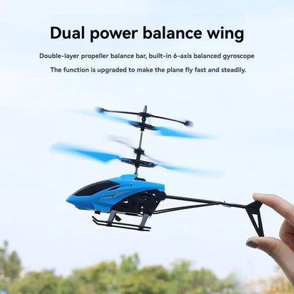 Children's Sensor Helicopter Indoor Gesture Suspension Drone Crash-Resistant Rechargeable Remote Control Drone Boy Toy