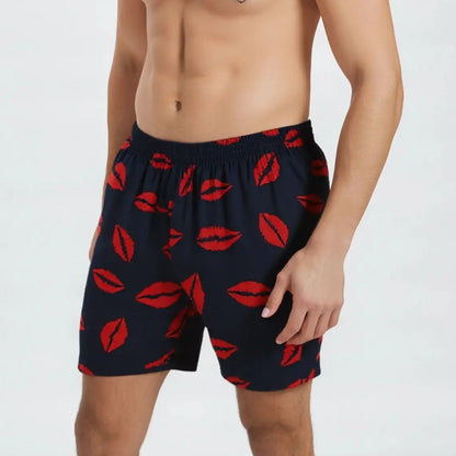 Men's Boxer Shorts Pineapple Lemon Print Panties Cotton Breathable Comfortable Underwear for Men Home Wear Sleepwear Underpants