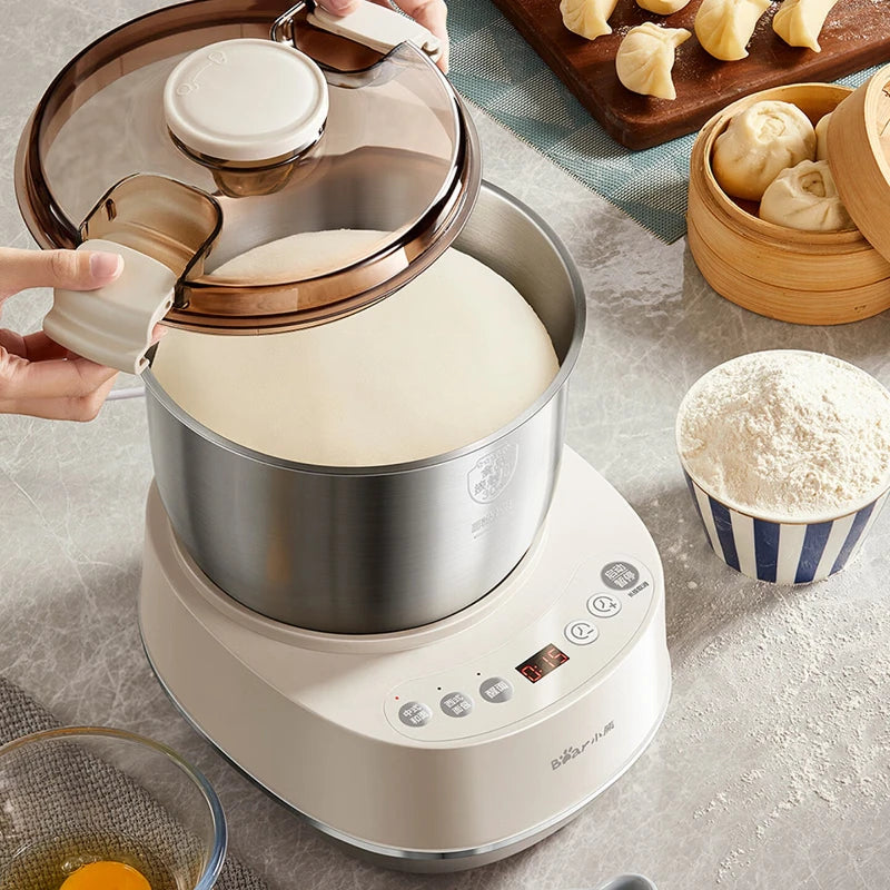 3.5L Electric Dough Mixer Household Small Automatic Dough Kneading Machine Microcomputer Intelligent Control Vertical Food Mixer