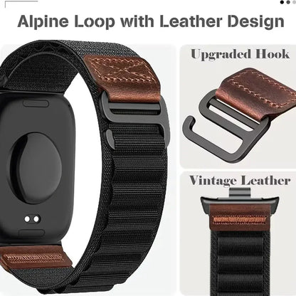 Nylon Strap for Redmi Watch 6 Active 6 Lite 6 5 4 Parachute Magnetic Buckle Elastic Wristband Xiaomi Mi Band 10 Pro 9 Pro 8 Pro