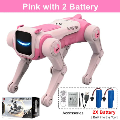 RC Mechanical Dog Intelligent AI RC Robot Dog Voice Command Programmable Singing Dancing Electronic Stunt Bionic Smart Robot Dog