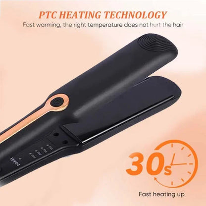 Tinsol 2-in-1 Hair Straightener Ceramic Plate Curler Negative Ion Wide Plate Adjustable Temperature Hair Straightener