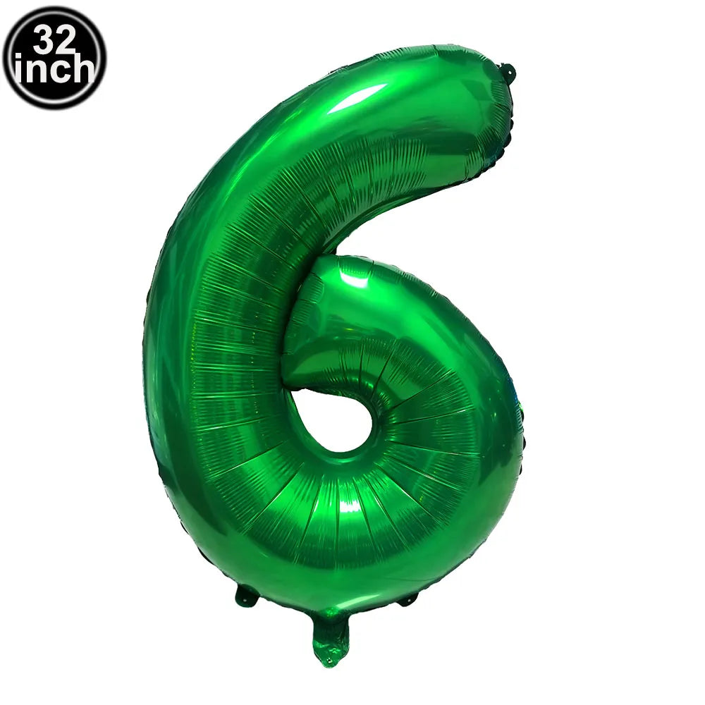 Multi Color Large Numbers 3 Balloon 32Inch 1 2 3 4 5 6 7 8 9 Birthday Ball Red Digit Bachelorette Balloons Figure Golob Balloons