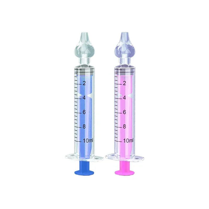 10ML/20ML Baby Nose Cleaner Needle Tube Nasal Aspirator Reusable Baby Rhinitis Nasal Washer Syringe Nasal Irrigator for Children