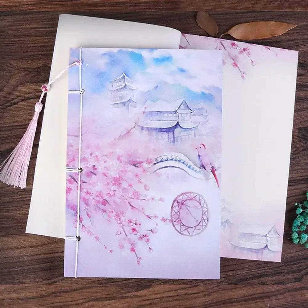 1PC Vintage Retro Chinese Style Notebook Sketchbook Journal Diary Book Notepad Weekly Planner Stationery Office School Supplies