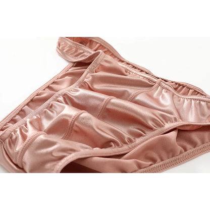 Men's Panties Couple Underwear Men Large Size Pant  Gay Comfortable Sexy Underpants High Quality Briefs Satin Silky Multicolor