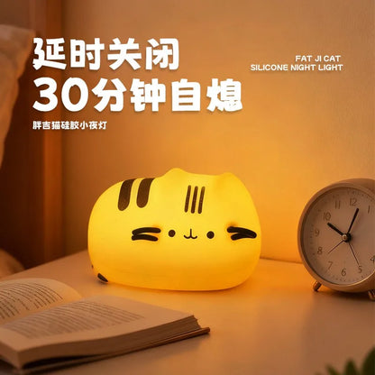 Kawaii Pusheen Night Light Desk Accessories Reading Light Table Lamp Glow in The Dark Christmas Gift Party Favor