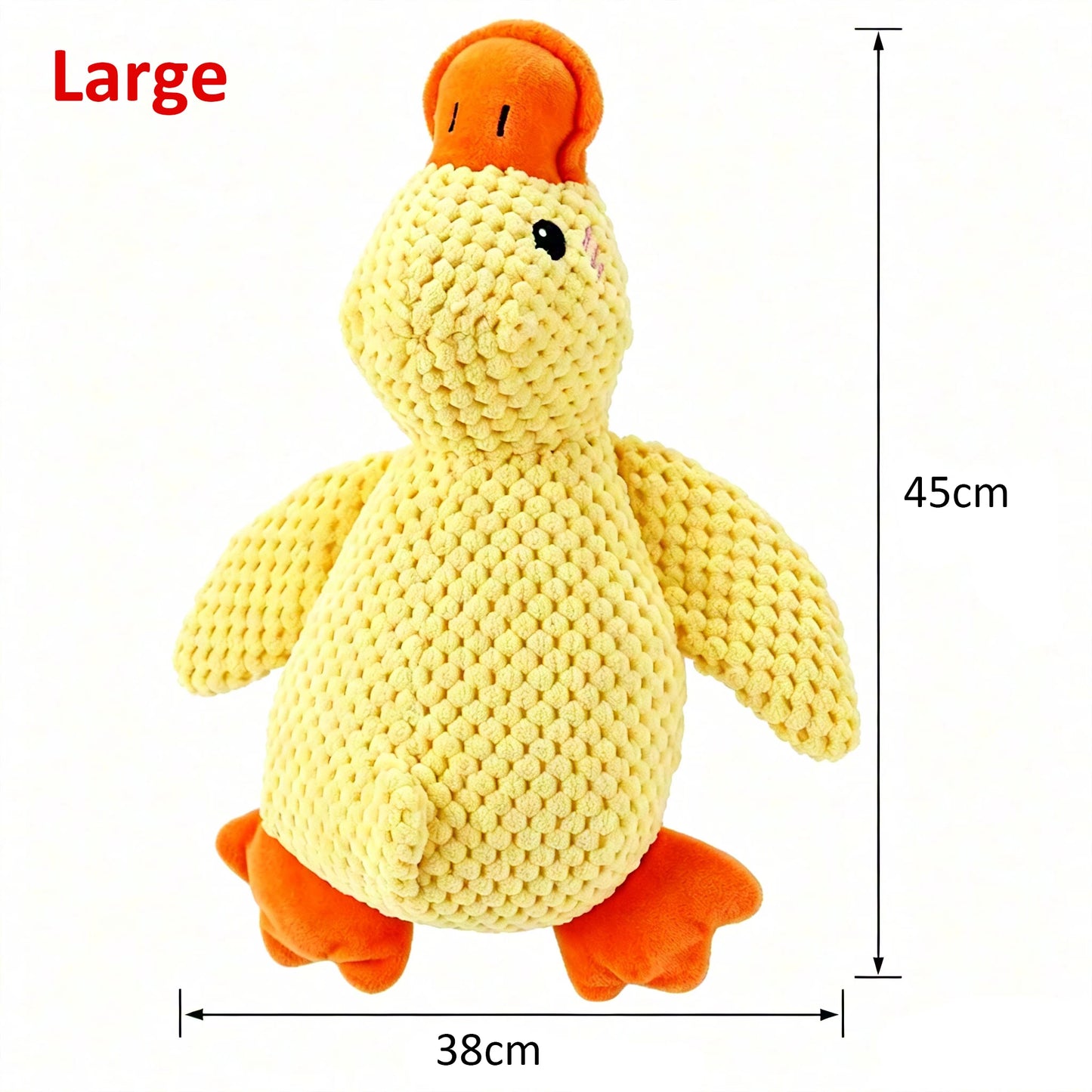 1/3pcs Yellow Duck Dog Toy Chew Resistant Interactive Pet Plush Toy with Quacking Sound For Aggressive Dog Grinding Teeth