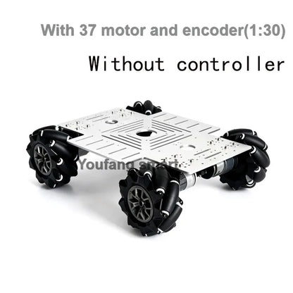 10-20Kg Load 330+240mm Big Plate 4WD Mecanum Wheel Robot Car with 12V Motor for Arduino ROS Robot Arm Chassis DIY Kit Toy Parts