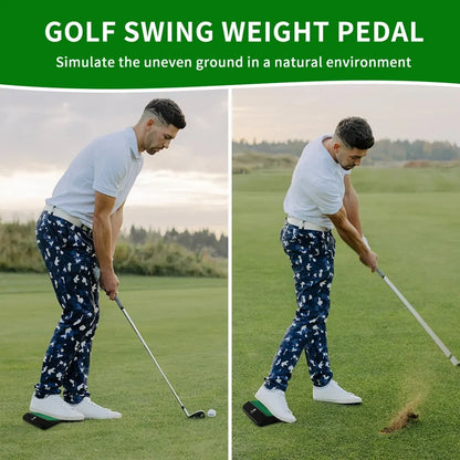 Caiton Golf Weight Shift Trainer Swing Motion Balance Stability Strength Power Practice Aid Indoor Outdoor Training Tool Golfers