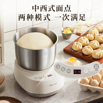 3.5L Electric Dough Mixer Household Small Automatic Dough Kneading Machine Microcomputer Intelligent Control Vertical Food Mixer