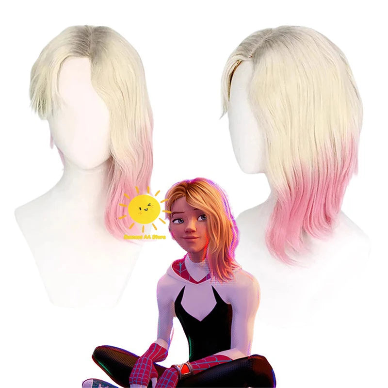 BEAST KINGDOM Spider Gwen Cosplay Gwen Stacy Cosplay Costume for Unisex Teenagers and Adults Jumpsuit Halloween Cosplay Bodysuit