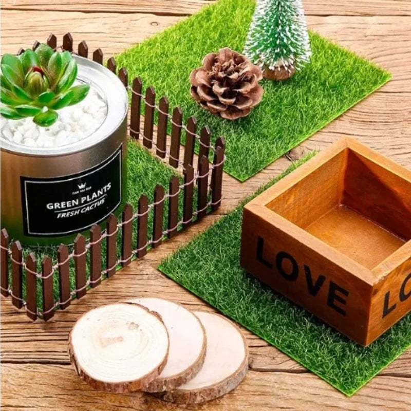 1PC Mini Artificial Lawn Grass Terrariums DIY Micro Landscape Decoration Fake Moss Bonsai Miniatures Garden Ornament