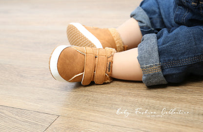 Baby Unisex Warm Snow Boots Newborn Leather Fur Sole Toddler Prewalker Winter Crib Shoes