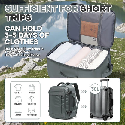 Ryanair Cabin Bags 40x30x20 Underseat Travel Backpack,  Cabin Fly Bag，Outdoor Backpack Back-to-School Storage Laptop Bookbag