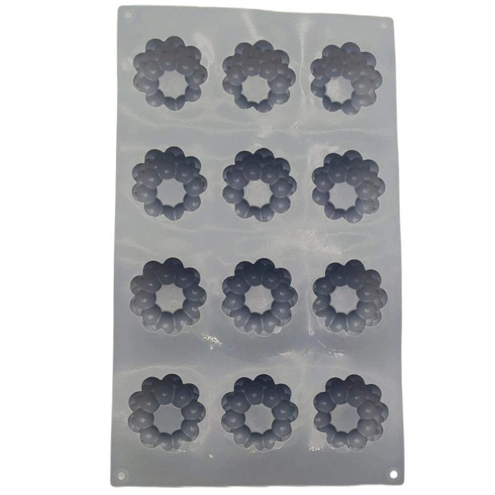 New Arrival 12 Hole Circular Bubble Shape Silicone Mousse Cake Mold DIY Flaky Clouds Shape Jelly Pudding Chocolate Baking Tools