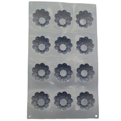 New Arrival 12 Hole Circular Bubble Shape Silicone Mousse Cake Mold DIY Flaky Clouds Shape Jelly Pudding Chocolate Baking Tools