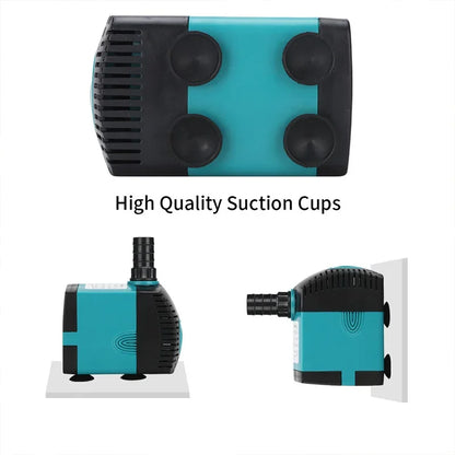 Small Adjustable Flow Rate Submersible Pump Fish Tank Aquarium Circulating Pump Bottom Filter Silent Suction Manure Change Pump