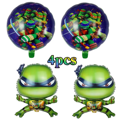 Cartoon Turtles Birthday Party Decorations Tableware Tablecloth Cup Plate Bag Napkins Balloon Baby Shower Turtles Party Favors