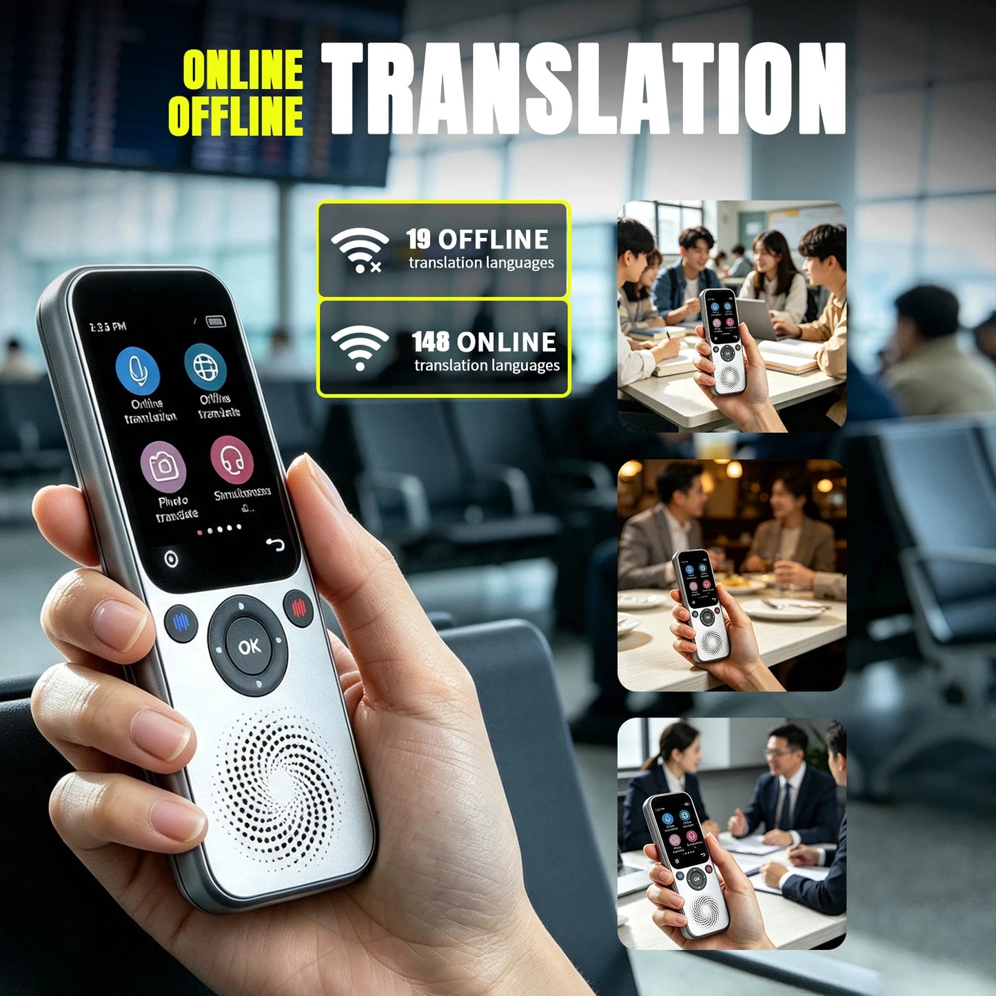 Language Translator Device Support 138 Real-time Language Translator Translation AI Translator with ChatGPT Translator