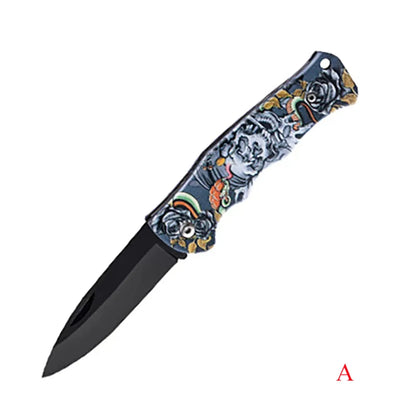 1PC,Heavy Duty Box Cutter Folding Knife Stainless Steel Fruit Peeling Knife Camping Portable Knife Tactical Tools Utility Knife