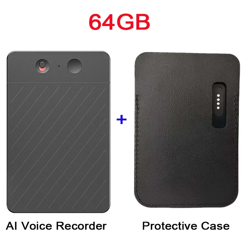 AI Voice Recorder Transcribe & Summarization with ChatGPT Audio Recorder AI Notetaking Device for Lecture Meeting Call Interview