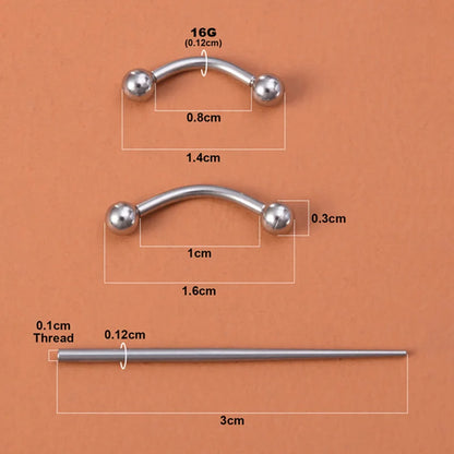 Sterile Body Piercing Tool Kit Surgical Steel Piercing Needles Clamp Pliers Gloves Set Pull Pin Lead Tool Lip Nose Belly Jewelry