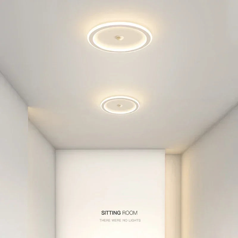 Energy Saving Smart Ceiling Light Human Body Sensor Auto on Off 85-265V for Corridor Hallway Entrance Balcony Lighting Fixture