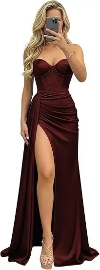 Sage Green Mermaid Prom Dresses Black Sweetheart Strapless Corset Formal Evening Party Gowns 2026 Graduation Dress Customized