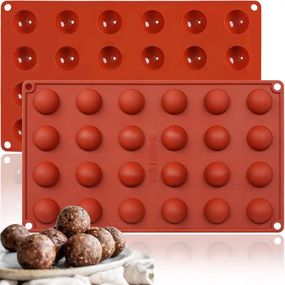 Semi Sphere Caramel Silicone Mold Chocolate Truffles Whiskey Ice Cube Tray Half Sphere Fondant Mould Hard Candy Gummy Jelly Mold