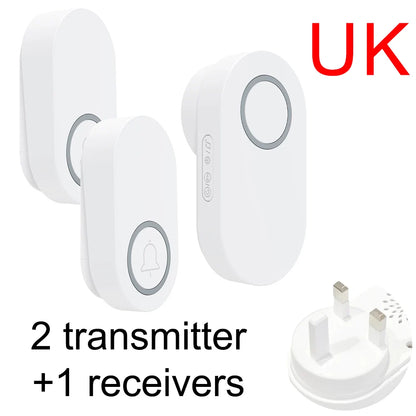 Self-Pow remote control doorbell AB door household waterproof long-distance intelligent electronic wireless doorbell