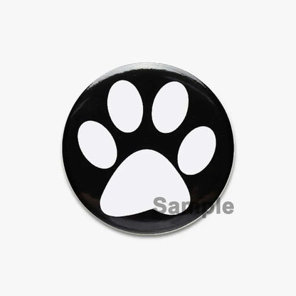 32/44/58mm Creative Round Animal Letter Pins Cartoon Character Funny