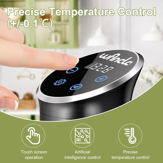 1100w Vacuum Sous Vide Cooker IPX7 Waterproof Slow Cooker with Digital