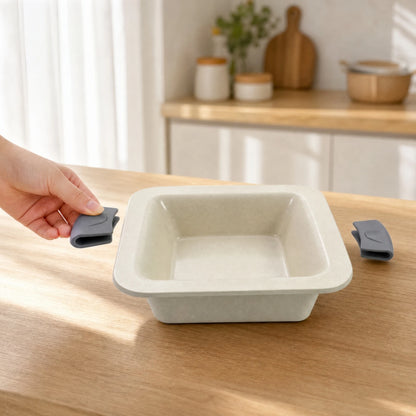 Deep Square Frying Pan with Glass Lid Easy to Clean Square Frying Pan with Glass Lid Skillet Heat Resistant Cookware Sturdy