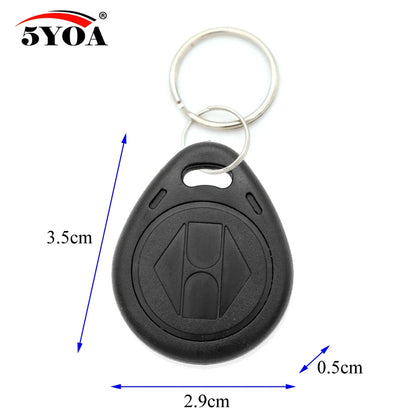 5YOA 10/20pcs 125KHz T5577 Keyfobs Rewritable Duplicate Tag 5200 Proximity Copy Access Card ID Token Ring RFID Cloner Keychain