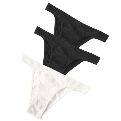 3Pcs/Set Women High Cut Brazilian Panties High Rise Seamless Underwear Soft Stretch Sports Soft Briefs Ladies Sexy Lingerie M-L