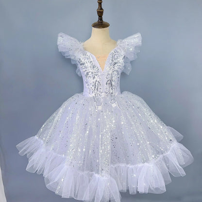Ballet Performance Tutu Dress Girls Dance Wear Outfit Children Stage Clothing Fashion Ballet Dresses Princess Vestido Kids